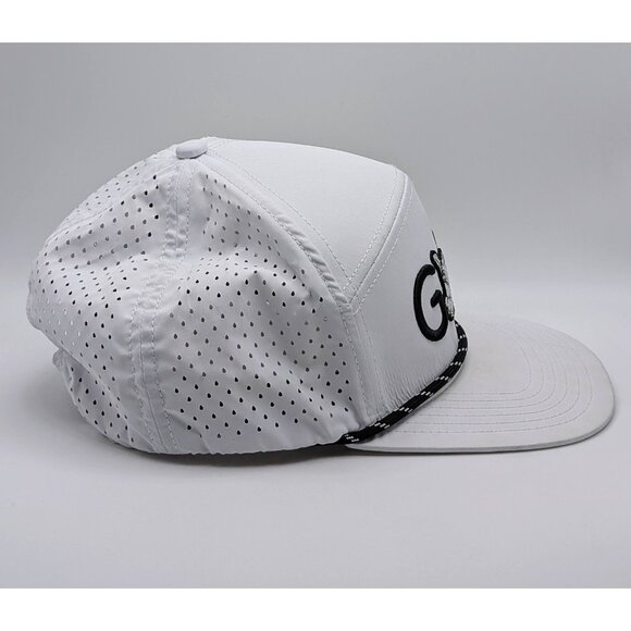 Sunday Swagger Hat Cap SnapBack White Golf Logo Golfing Preppy Flat Bill Trucker - Picture 4 of 5